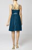 Plain A-line Spaghetti Chiffon Mini Sash Wedding Guest Dresses