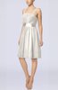 Plain A-line Spaghetti Chiffon Mini Sash Wedding Guest Dresses