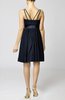 Plain A-line Spaghetti Chiffon Mini Sash Wedding Guest Dresses