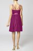 Plain A-line Spaghetti Chiffon Mini Sash Wedding Guest Dresses
