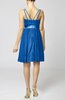 Plain A-line Spaghetti Chiffon Mini Sash Wedding Guest Dresses