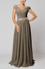 Vintage Sheath V-neck Chiffon Pleated Homecoming Dresses