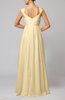Elegant Hall Queen Anne Sleeveless Zipper Floor Length Sequin Bridal Gowns