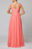 Elegant Hall Queen Anne Sleeveless Zipper Floor Length Sequin Bridal Gowns