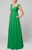 Elegant Hall Queen Anne Sleeveless Zipper Floor Length Sequin Bridal Gowns