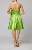 Plain Zip up Elastic Woven Satin Knee Length Ribbon Club Dresses