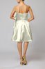 Plain Zip up Elastic Woven Satin Knee Length Ribbon Club Dresses