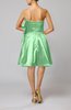 Plain Zip up Elastic Woven Satin Knee Length Ribbon Club Dresses