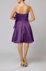 Plain Zip up Elastic Woven Satin Knee Length Ribbon Club Dresses