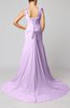 Plain Garden V-neck Sleeveless Backless Chiffon Bridal Gowns