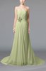 Elegant Hall Column Strapless Sleeveless Lace up Court Train Bridal Gowns
