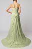 Elegant Hall Column Strapless Sleeveless Lace up Court Train Bridal Gowns