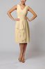 Romantic Column V-neck Chiffon Ribbon Wedding Guest Dresses