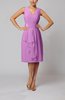 Romantic Column V-neck Chiffon Ribbon Wedding Guest Dresses