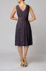 Romantic Column V-neck Chiffon Ribbon Wedding Guest Dresses