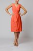 Romantic Column V-neck Chiffon Ribbon Wedding Guest Dresses