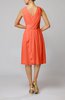 Romantic Column V-neck Chiffon Ribbon Wedding Guest Dresses