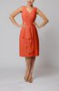 Romantic Column V-neck Chiffon Ribbon Wedding Guest Dresses