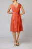 Romantic Column V-neck Chiffon Ribbon Wedding Guest Dresses