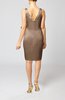 Simple Sheath Sleeveless Backless Elastic Woven Satin Pleated Party Dresses