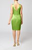 Simple Sheath Sleeveless Backless Elastic Woven Satin Pleated Party Dresses