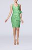 Simple Sheath Sleeveless Backless Elastic Woven Satin Pleated Party Dresses