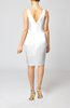 Simple Sheath Sleeveless Backless Elastic Woven Satin Pleated Party Dresses