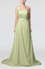 Romantic Outdoor One Shoulder Sleeveless Backless Chiffon Flower Bridal Gowns