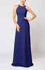 Elegant Column Sleeveless Zip up Pleated Evening Dresses