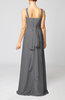 Elegant Column Sleeveless Zip up Pleated Evening Dresses