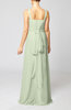 Elegant Column Sleeveless Zip up Pleated Evening Dresses