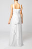 Elegant Column Sleeveless Zip up Pleated Evening Dresses