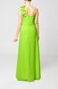 Plain One Shoulder Sleeveless Zipper Floor Length Sash Evening Dresses