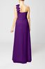 Plain One Shoulder Sleeveless Zipper Floor Length Sash Evening Dresses
