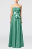 Plain Column Zipper Chiffon Floor Length Wedding Guest Dresses