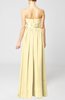 Plain Column Zipper Chiffon Floor Length Wedding Guest Dresses