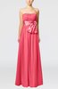 Plain Column Zipper Chiffon Floor Length Wedding Guest Dresses