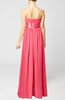 Plain Column Zipper Chiffon Floor Length Wedding Guest Dresses