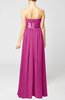 Plain Column Zipper Chiffon Floor Length Wedding Guest Dresses