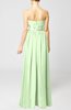 Plain Column Zipper Chiffon Floor Length Wedding Guest Dresses
