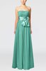 Plain Column Zipper Chiffon Floor Length Wedding Guest Dresses