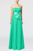Plain Column Zipper Chiffon Floor Length Wedding Guest Dresses