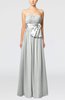 Plain Column Zipper Chiffon Floor Length Wedding Guest Dresses