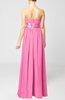 Plain Column Zipper Chiffon Floor Length Wedding Guest Dresses