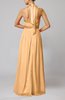 Elegant A-line Sleeveless Chiffon Floor Length Ribbon Wedding Guest Dresses