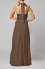 Elegant A-line Sleeveless Chiffon Floor Length Ribbon Wedding Guest Dresses