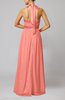 Elegant A-line Sleeveless Chiffon Floor Length Ribbon Wedding Guest Dresses