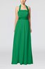 Elegant A-line Sleeveless Chiffon Floor Length Ribbon Wedding Guest Dresses