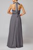 Elegant A-line Sleeveless Chiffon Floor Length Ribbon Wedding Guest Dresses