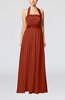 Elegant A-line Sleeveless Chiffon Floor Length Ribbon Wedding Guest Dresses